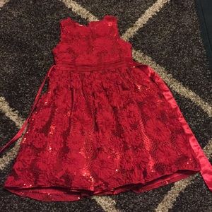 Beautiful red sparkly dress